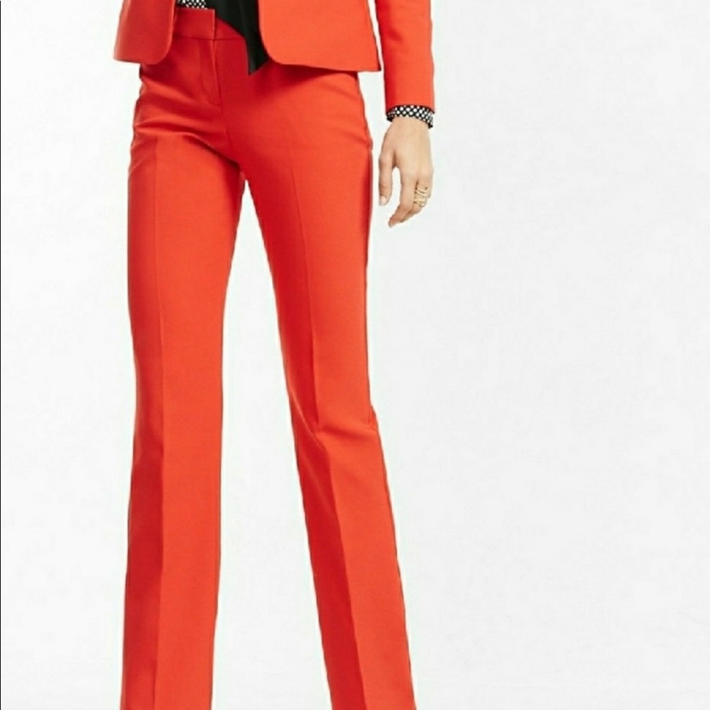 EXPRESS red editor trouser dress pant NWT